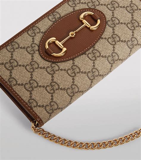 gucci horsebit wallet chain